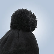 Beanie with Pom Pom - Black