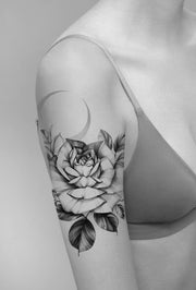Rose with Moon