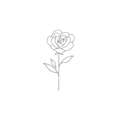 Linework Rose