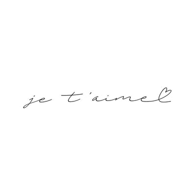 Valentines Day Script - "Je t'aime"