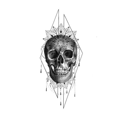 Skull with Ornamental Mandala