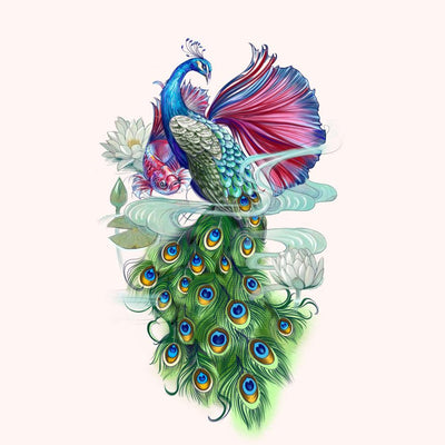 Peacock with Rumble Fish