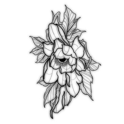 Blackwork Flower