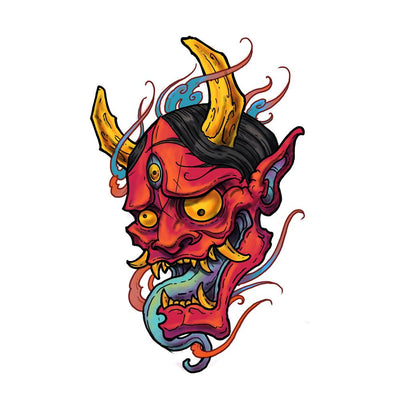 Hannya with Flames #2