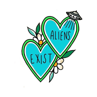Alien Exists Hearts
