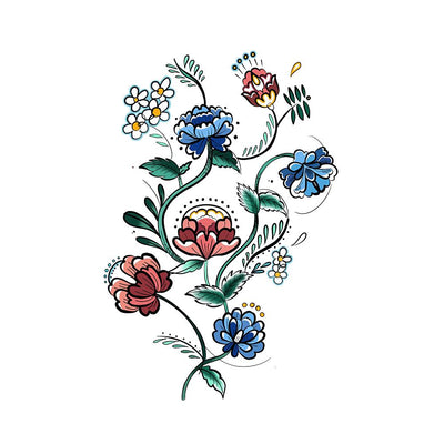 Folk Art design flowers
