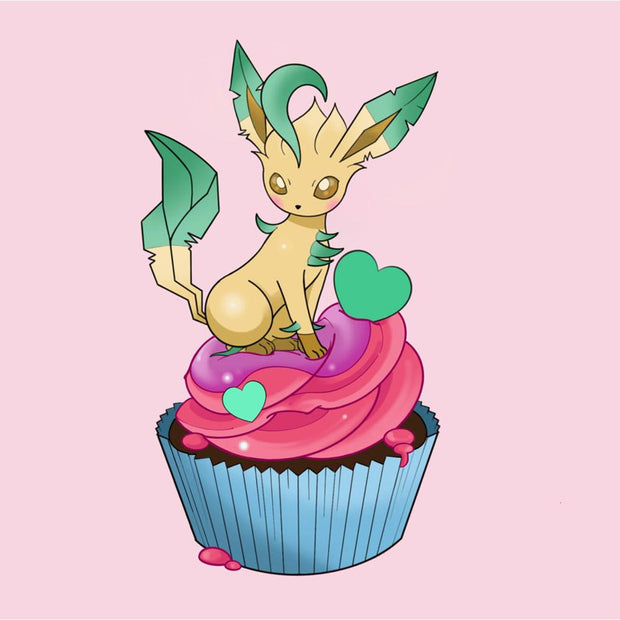 Leafeon Cupcake