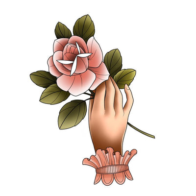 Hand with Rose