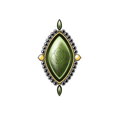 Emerald Brooch