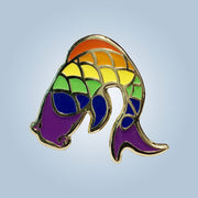 Chronic Ink Enamel Pin - Pride Rainbow Koi